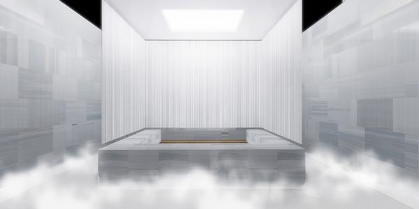 bathroom furniture by COTTO exhibition installation milan 2014