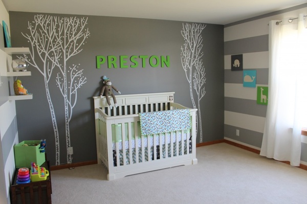 nursery decorating ideas name wall stickers