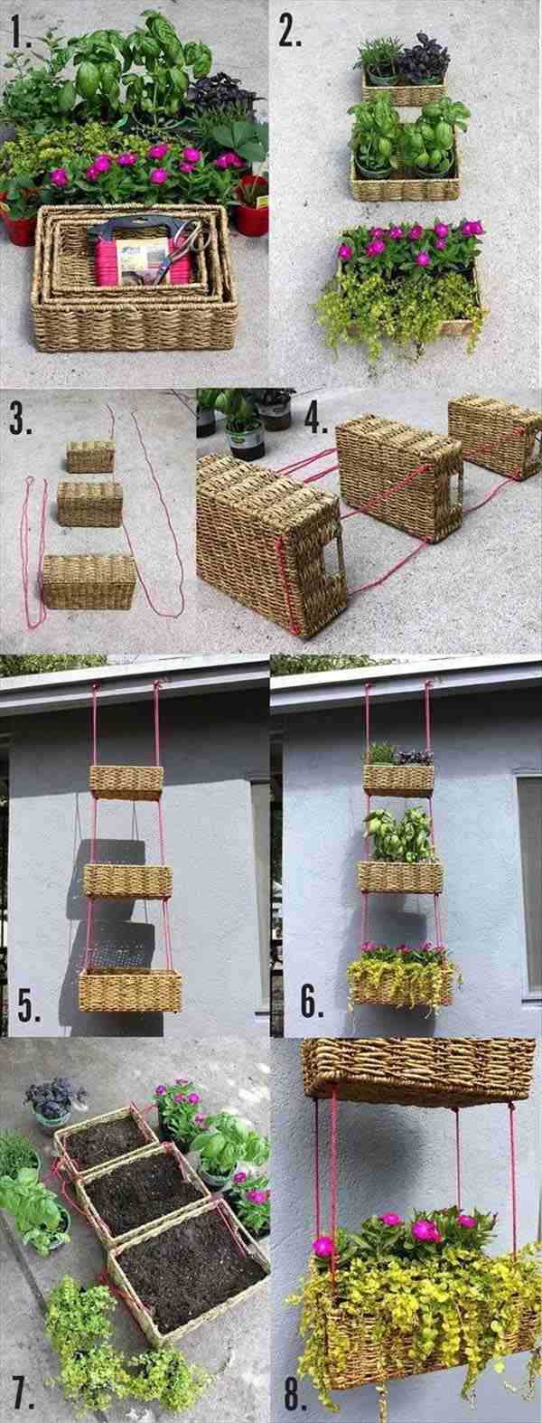 outdoor decoration ideas crafts tutorials hanging baskets planters