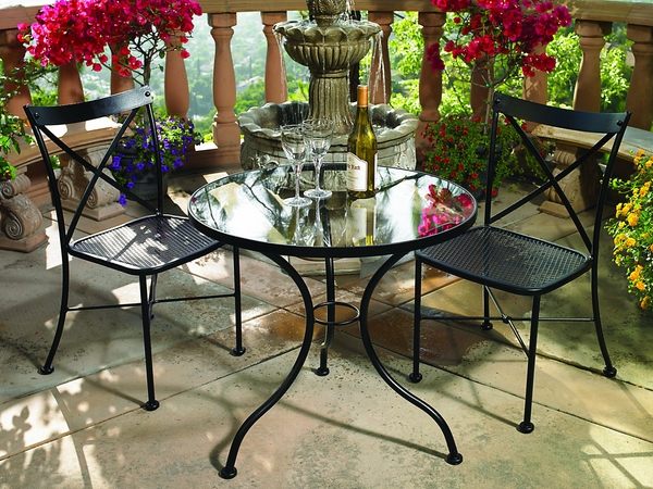 outdoor furniture ideas wrought iron set 