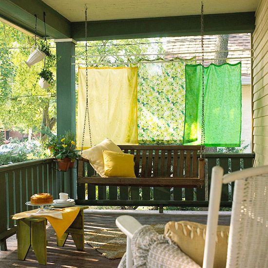 patio blinds ideas privacy protection colorful fabrics