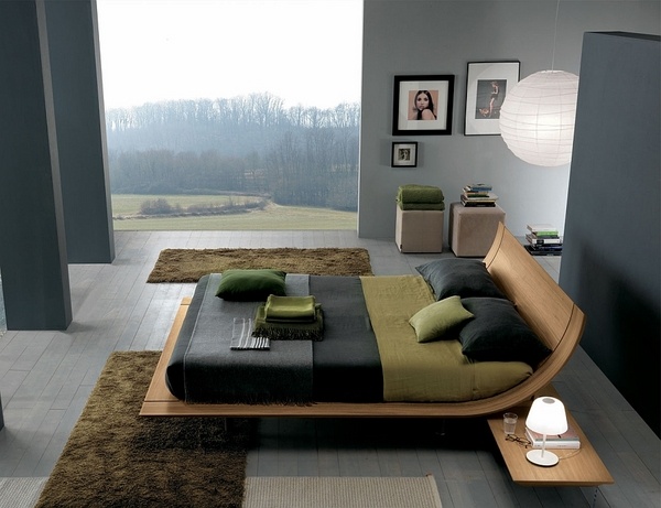 stylish bed design Aqua by Presotto Italia modern bedroom 