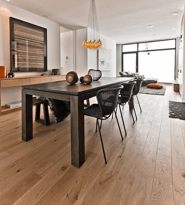 successful elements flooring modern dining room