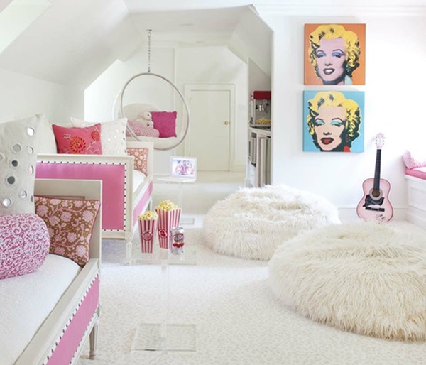 teenage room design girls bedroom ideas white pink