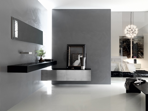 ultra modern italian bathroom furniture black vanity sink unit