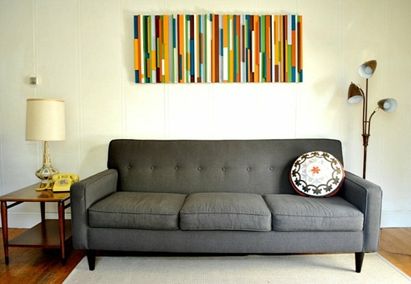 wall living room multi colored picture