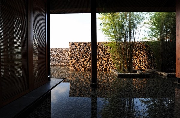 water pond courtyard bamboo trees water house by li xiaodong atelier