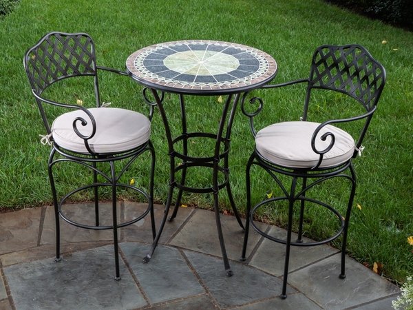 wrought iron patio furniture design elegant chairs round table