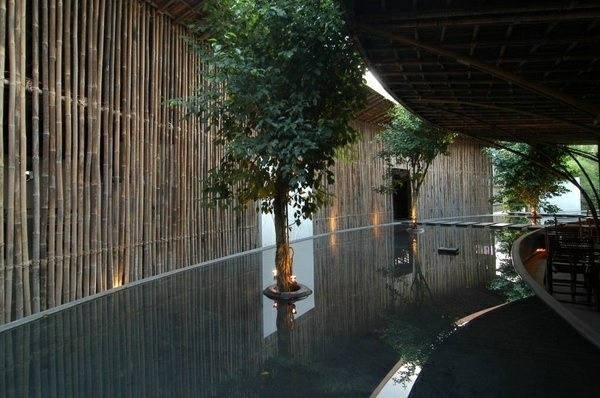 Bamboo design pool 