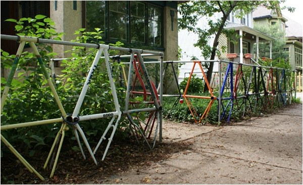 Bicycle Frames Metal Fence