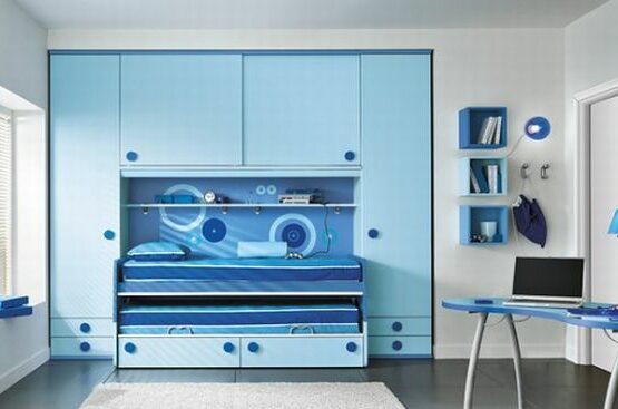 Blue-teen-boys-bedroom-design-storage-space-ideas