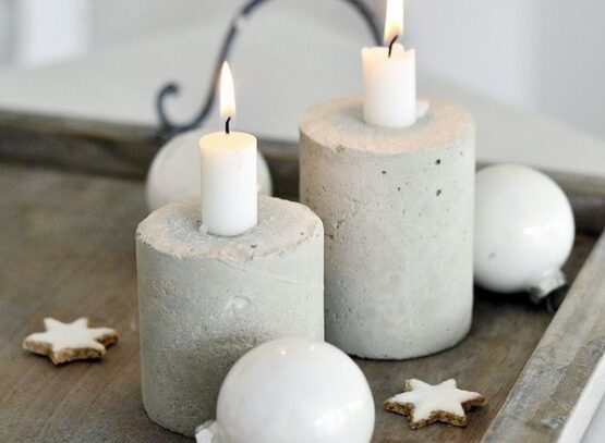 DIY-decoration-ideas-concrete-candle-holders-home-decor-ideas