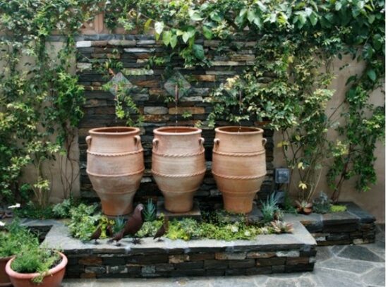 DIY-interesting-garden-fountain