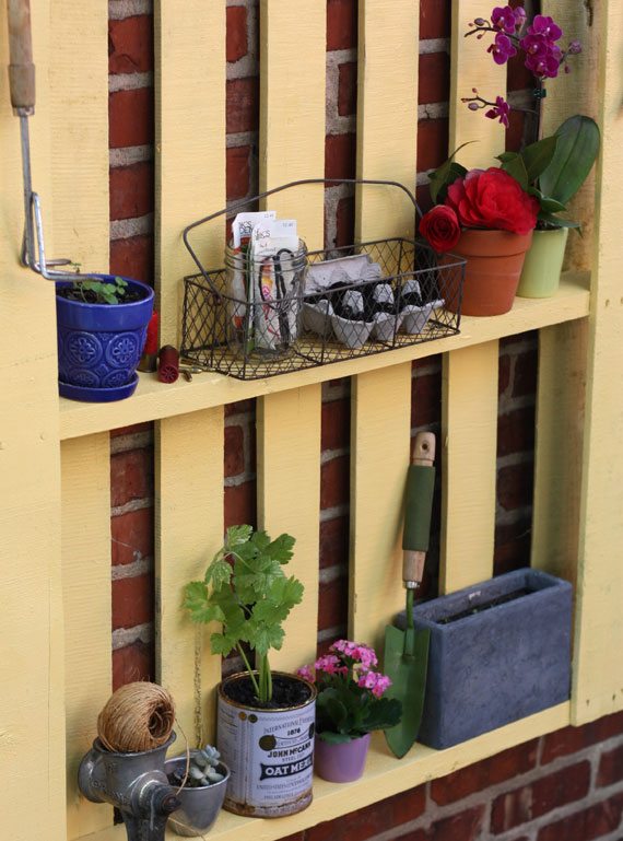 DIY wall shelf garden furniture
