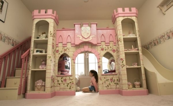Fairytale castle in the girls