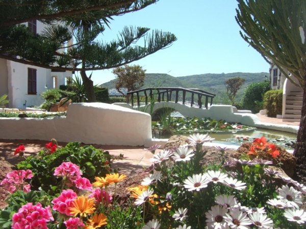 Flower Garden stone path modern