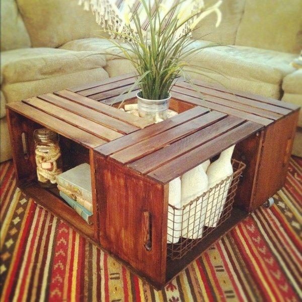 Furniture Design Ideas DIY wooden pallets table