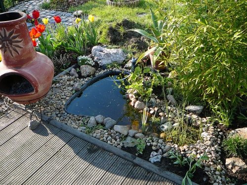 affordable garden design pond ceramic vessel