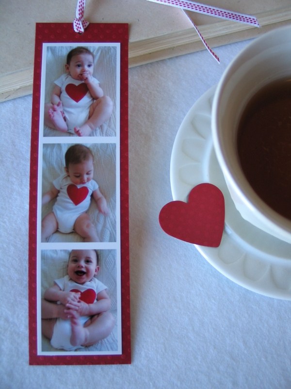 Gift ideas baby photos bookmarks craft