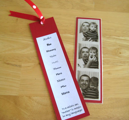 Gifts crafts bookmarks photo family