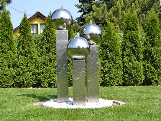 Modern garden Fountain Stainless steel