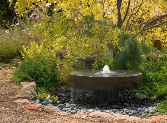 Natural stone fountain