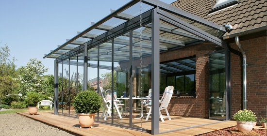 Patio aluminum porch glazing canopy