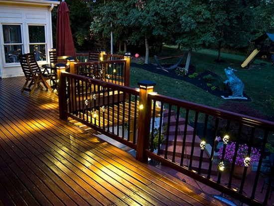 outdoor lighting wooden
