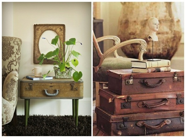 ideas suitcases as side tables