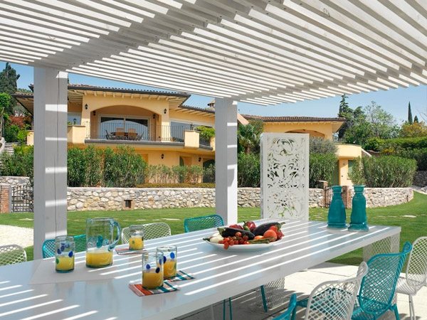 Shade roof garden pergola