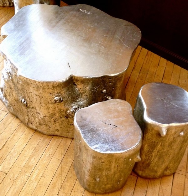  coffee and side tables decorating ideas with tree trunks