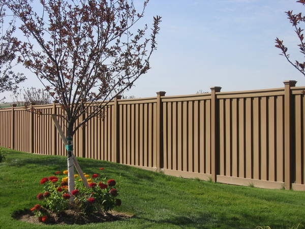 WPC plastic panels garden fence