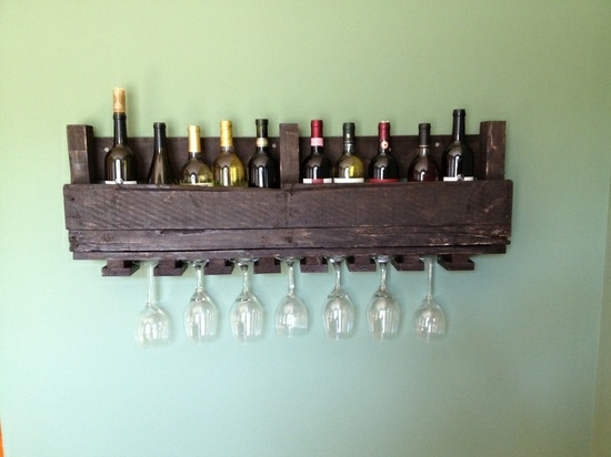 Wine storage ideas DIY wooden pallets furniture