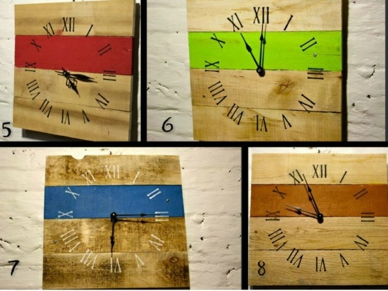 Wooden Pallets clock do it yourself