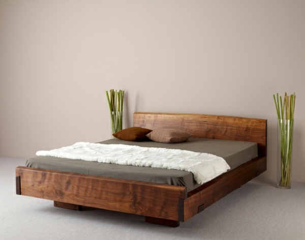 Wooden bed modern 