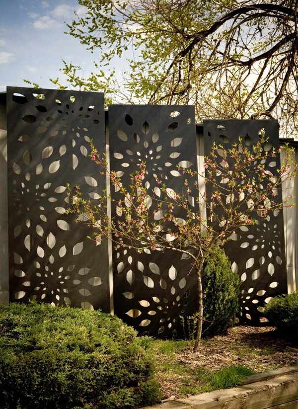 Wrought iron fence beautiful accents design