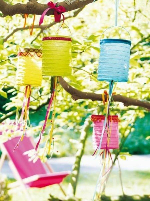 garden ideas DIY garden party decorations paper lanterns