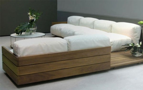 chic designer wooden pallets furniture sofa