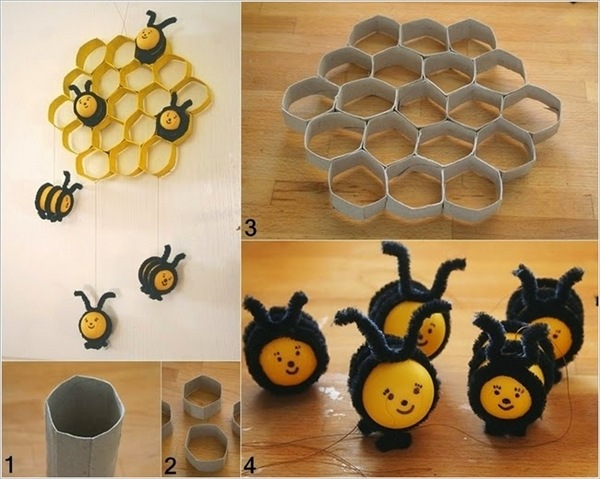 creative DIY kids room decor bees 