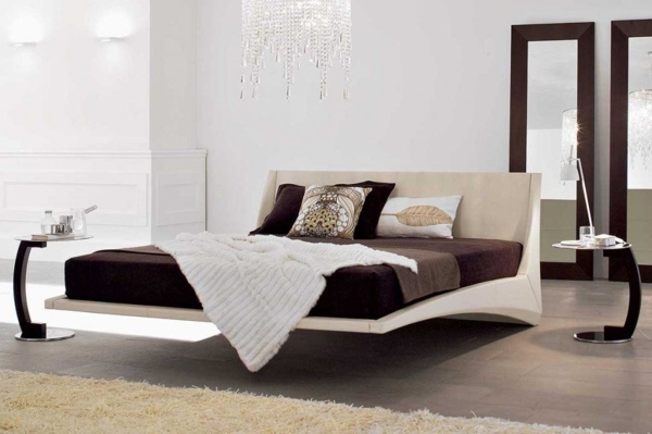 floating bed modern bedroom design