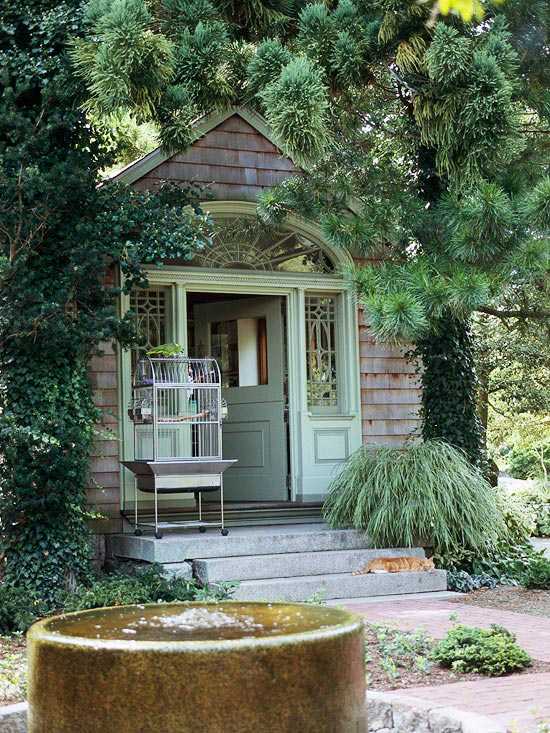 garden cottage ideas entrance