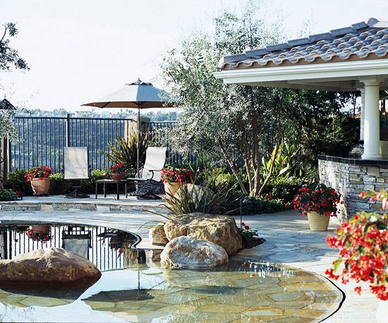 garden pool design sea water