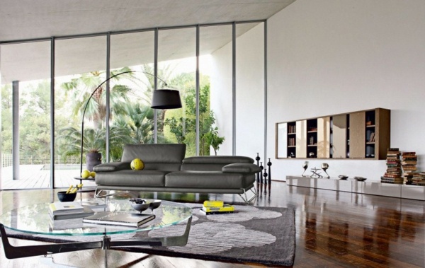 gray sofa living room