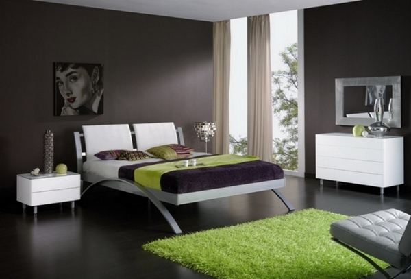 ideas for modern green accents carpet
