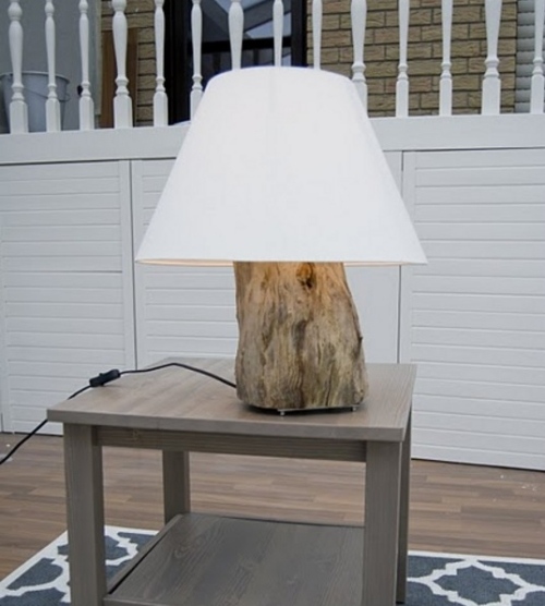 interior-decoration-table-lamp-decorating-ideas-tree-trunk