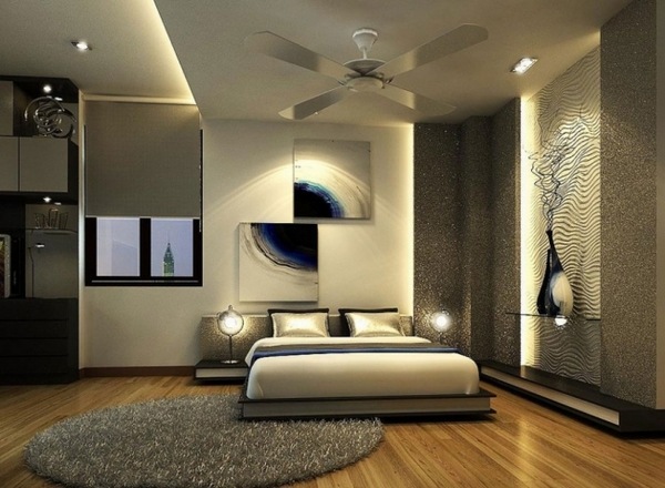 bedroom interior design ideas beige blue decoration