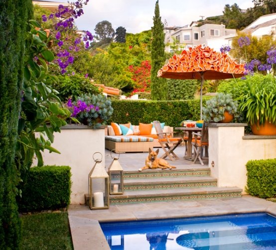 outdoor pool garden and patio design elements