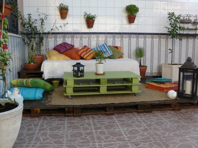 patio-furniture-wooden-pallets-tile-flooring-coffee-table-seat-cushion