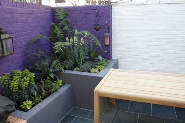 purple garden wall privacy protection wall