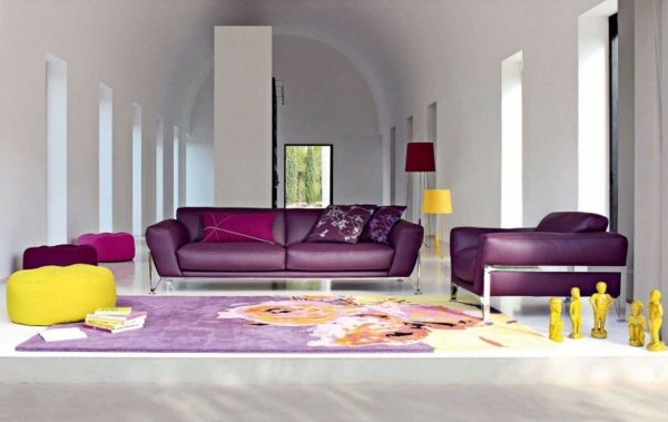 purple sofa design